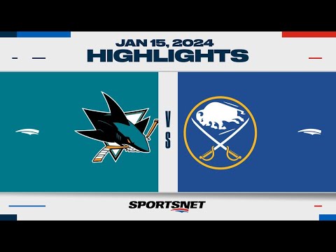 NHL Highlights | Sharks vs. Sabres - January 15, 2024