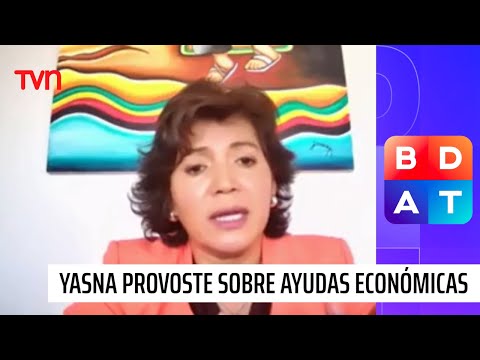 Senadora Yasna Provoste se refiere a la propuesta del gobierno sobre ayudas económicas | BDAT