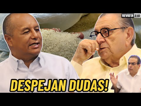 Eulalio Ramírez despeja dudas a Julito Hazim y equipo de Revista 110 sobre el arroz en RD