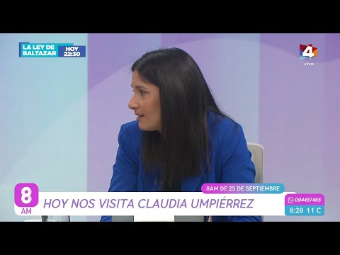 8AM - Nos visita Claudia Umpiérrez