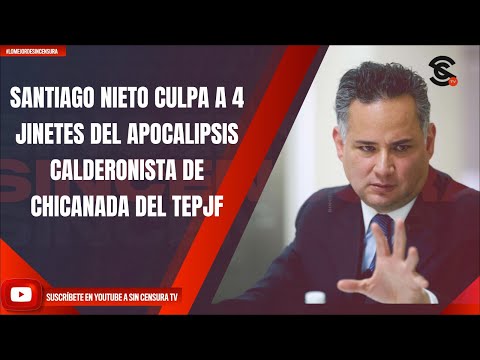 SANTIAGO NIETO CULPA A 4 JINETES DEL APOCALIPSIS CALDERONISTA DE CHICANADA DEL TEPJF