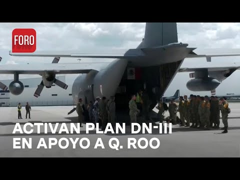 Alistan a personal militar para Plan DN-III ante impacto de Beryl en Q. Roo - Noticias MX