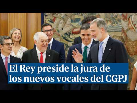 Los nuevos vocales del CGPJ juran o prometen sus cargos ante el Rey Felipe