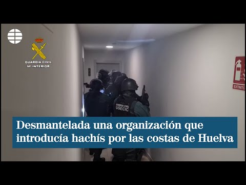 La Guardia Civil desmantela unaorganización que introducía hachís por lascostas de Huelva