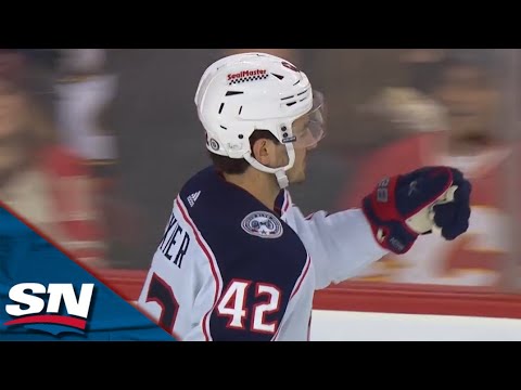 Alexandre Texier Takes Advantage Of Lucky Bounce Off Iron For Short-Handed Goal vs. Flames