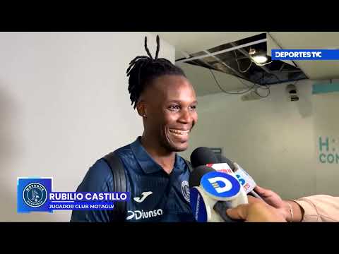 Rubilio Castillo celebra su gol número 100 con Motagua, evalúa su conexión con Auzmendi en el ataque