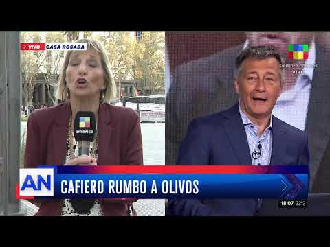 Santiago Cafiero partió rumbo a Olivos