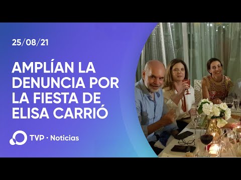 Amplían la denuncia por el cumpleaños de Carrió e incluyen a Larreta, Negri y Santilli