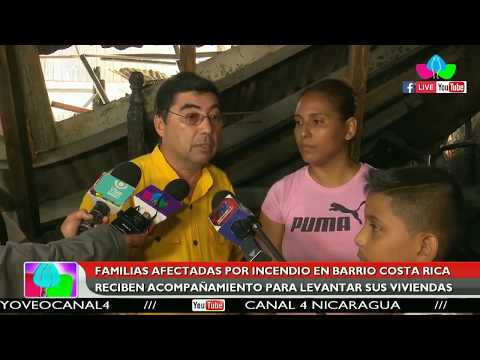 Familias afectadas por incendio en barrio Costa Rica reciben acompañamiento para levantar sus casas