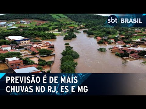 Previsão do tempo é de mais chuvas no RJ, ES e MG | SBT Brasil (23/03/2024)