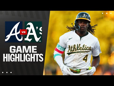 Braves vs. Athletics Game Highlights (7/8/25) | MLB Highlights