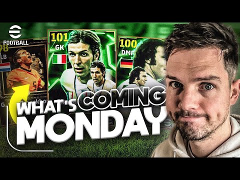 What is COMING MONDAY & Future CARDS in eFootball