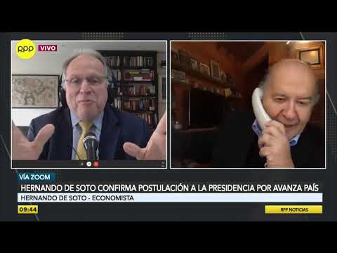 Hernando de Soto sobre posible candidatura: “Estamos bien situados para ofrecer una alternativa”