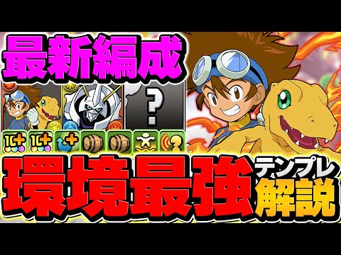 八神太一×オメガモンで新凶兆破壊！これが太一の攻略最強テンプレです！引けた人必見！！【パズドラ】