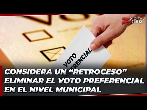 Elvis Lima considera un “retroceso” eliminar el voto preferencial en el nivel municipal