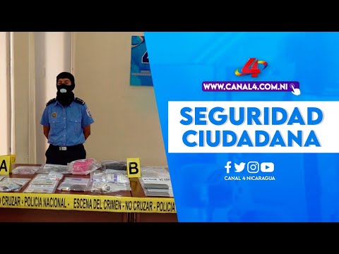Policía de Nicaragua presenta resultados semanales del plan de seguridad ciudadana