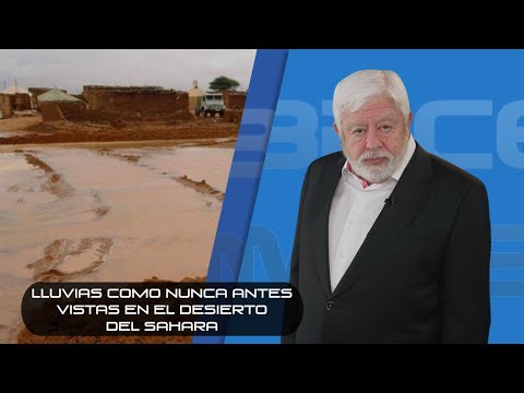 Lluvias como nunca antes vistas en el desierto del Sahara