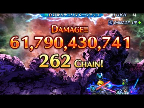 【FFBE】7月度Dark visions 闇に潜む水竜　4T 氷パ　599億