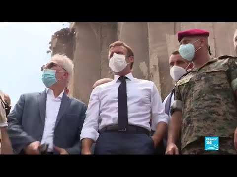 Emmanuel Macron à Beyrouth : le président français dit vouloir aider à organiser l'aide dans le pays