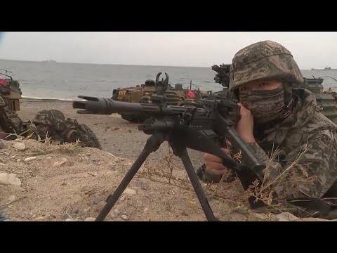 South Korea and US hold joint amphibious landing drills