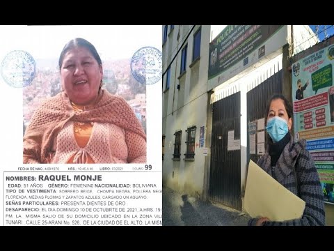 ¿Violencia doméstica La señora Raquel que desapareció, se encuentra en Oruro