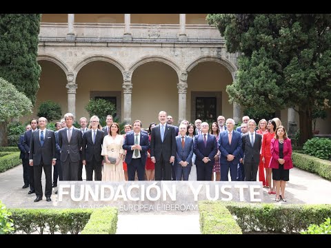 S.M. el Rey preside la reunión extraordinaria del P. Fundación A. Europea e Iberoamericana de Yuste