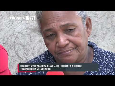 Construyen vivienda digna a familia que perdió todo tras incendio en Managua - Nicaragua