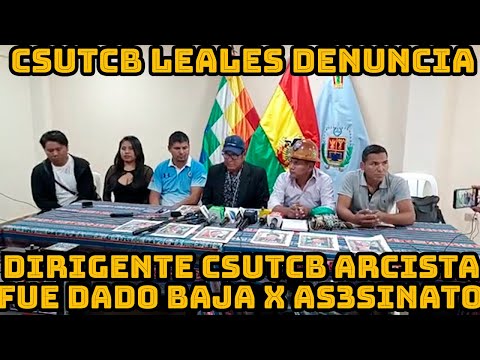 CSUTCB DENUNCIA EL QUE GOBI3RNARIA BOLIVIA ES GONZALO SANCHEZ BERZAIN Y NO LUCHO Y DAVID