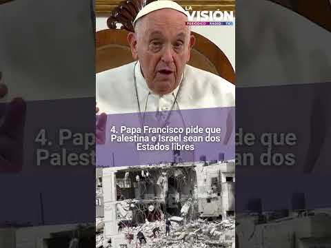 Que sean dos estados “libres”, pidió el Papa Francisco para Israel y Palestina