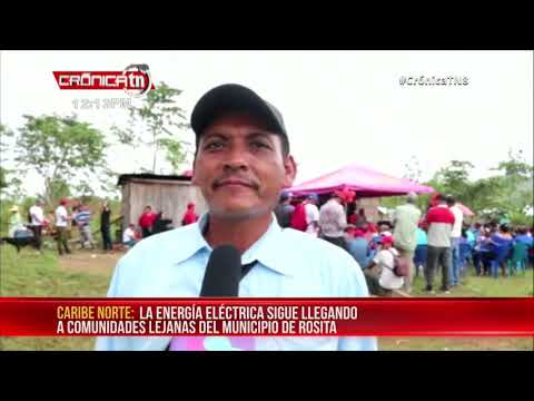 La energía eléctrica sigue llegando a comunidades lejanas de Caribe Norte - Nicaragua