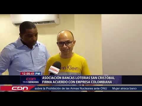Asociación Bancas Loterías San Cristóbal firma acuerdo con empresa colombiana