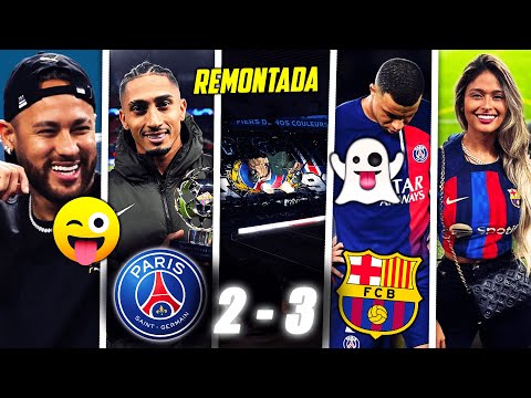 LES ÉNORMES RÉACTIONS PSG 2-3 BARCA : MBAPPÉ FANTOME, NEYMAR RIGOLE, TIFO INCROYABLE.. !