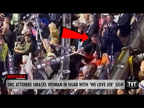 WATCH: Woman In Hijab Attacked With Biden Sign At Convention