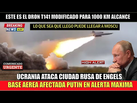 ULTIMO MINUTO! Ucrania con TU-141 ataca CIUDAD rusa Engels lo que la golpeo puede llegar a Moscu?