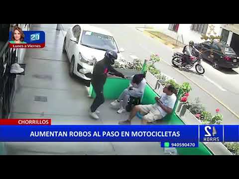 Chorrillos: vecinos denuncian ola de asaltos en motocicletas