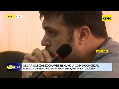 Luque: Óscar González Cháves renuncia como concejal