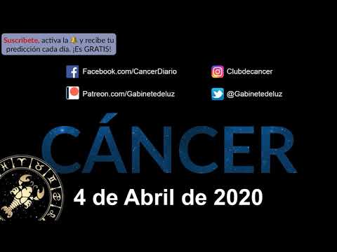 Horóscopo Diario - Cáncer - 4 de Abril de 2020
