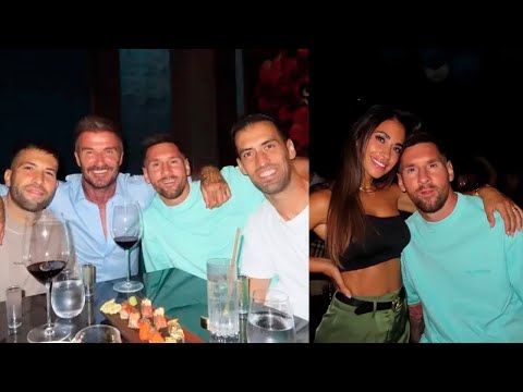 Lionel Messi y Antonela Roccuzzo salieron con los Beckham en Miami y rompieron las redes sociales