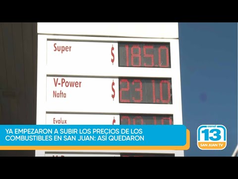 Ya empezaron a subir los precios de los combustibles en San Juan: así quedaron