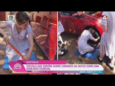 Buen Día - Australia: Escuela para niñas enseña mantenimiento de autos