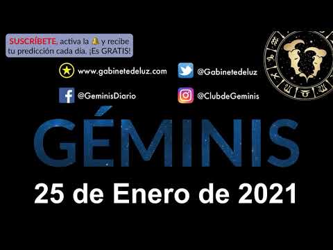 Horóscopo Diario - Géminis - 25 de Enero de 2021.