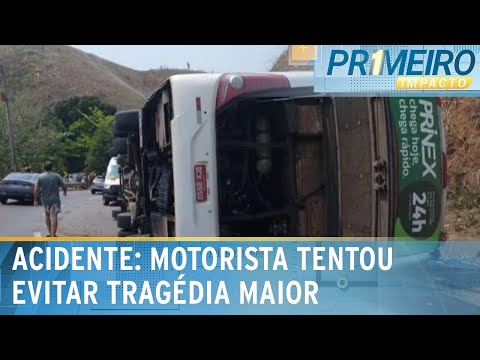 Sobrevivente de acidente diz que motorista “tentou evitar o pior” | Primeiro Impacto (23/09/24)