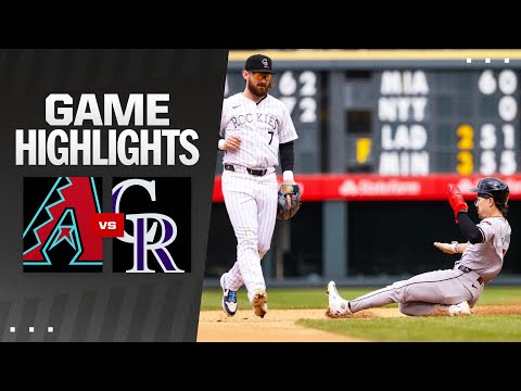 D-backs vs. Rockies Game Highlights (4/10/24) | MLB Highlights