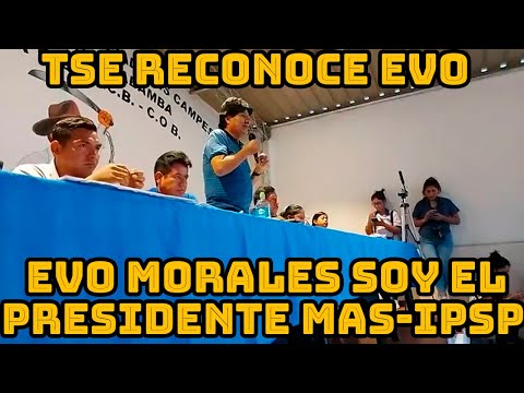 EVO MORALES DENUNCIA QUE TRIBUNAL SUPREMO ELECTORAL ESTA HACIENDO D4ÑO A LA DEMOCRACIA DE BOLIVIA..
