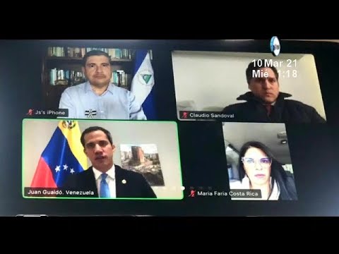 Candidatos presidenciales sostuvieron encuentro virtual con el líder opositor venezolano Juan Guaidó