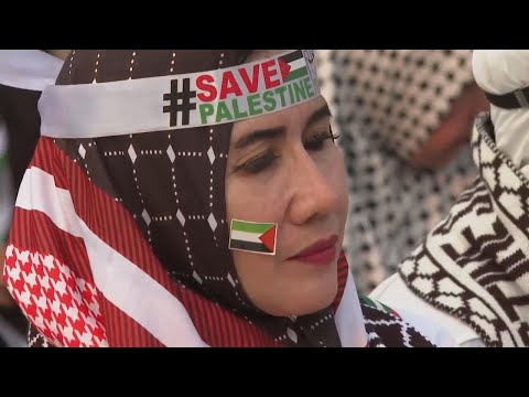 Indonesian pro-Palestinians rally on 6-month anniversary of the war