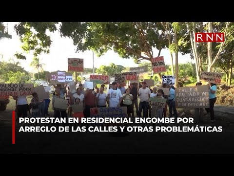 Protestan en residencial Engombe por arreglo de las calles y otras problemáticas