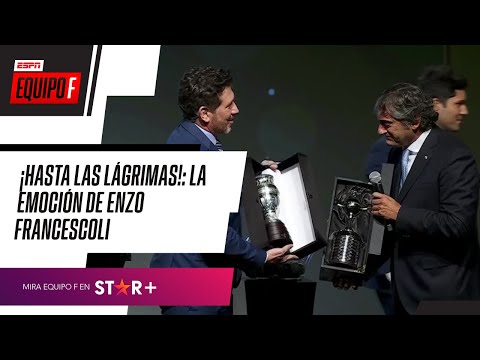 ¡PURA EMOCIÓN! Enzo Francescoli se mostró conmovido luego del homenaje en la CONMEBOL Libertadores