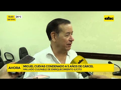 Miguel Cuevas condenado a 5 años de cárcel