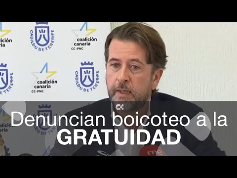 CC dice que Gobierno y Cabildo de Tenerife boicotean la gratuidad del transporte público